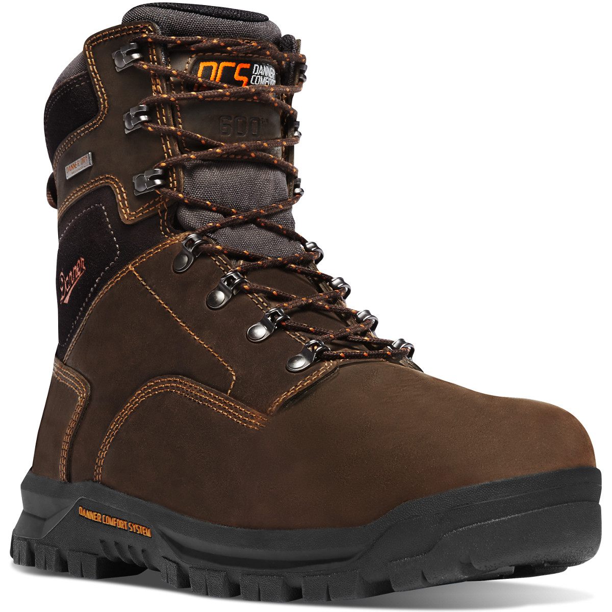 Danner Mens Crafter 8 Work Boots Dark Brown - PJH954607